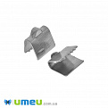 Зажим для лент из нержавеющей стали, 7х7 мм, Темное серебро (STL-049543)