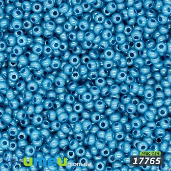 Бісер чеський №848/17765, Синій, Перламутровий, 10/0 (BIS-043966)