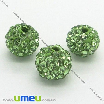 [Архів] Намистина Шамбала, 6 мм, Салатова (BUS-004079)