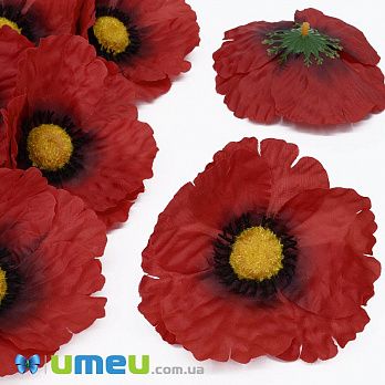 Мак тканинний (головка), 110 мм, Червоний (DIF-045000)
