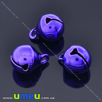 [Архів] Підвіска металева Бубенчик, 11х8 мм, Фіолетовий (POD-013391)