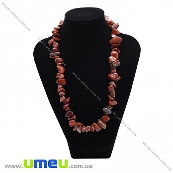 [Архів] Намиста з натурального каменю Яшма червона, 48 см (BUS-035355)