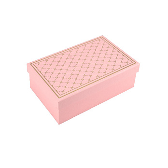 Подарункова коробка Прямокутна, 19х12х6,5 см, Персикова (UPK-060639)