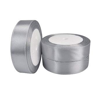 Атласна стрічка, 20 мм, Сіра (LEN-056845)