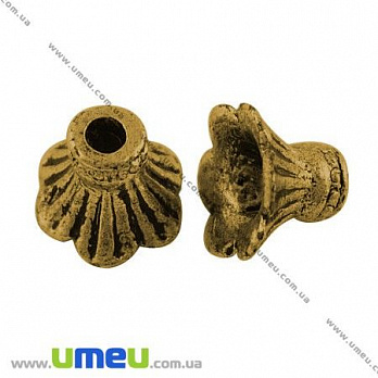 [Архів] Обіймач, Античне золото, 11х8 мм (OBN-007241)