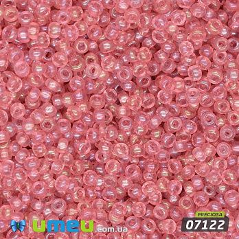 Бісер чеський №788/07122, Рожевий райдужний, 10/0 (BIS-043897)