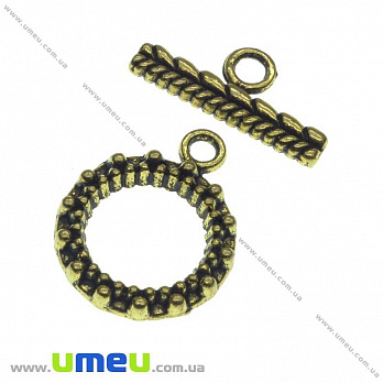 [Архів] Тогл, Античне золото, 20х16 мм (ZAM-013527)