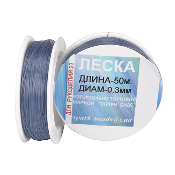 Волосінь (мононитка), 0,3 мм, Синя (LES-045534)