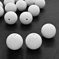 Бусины для сумок ОПТ, Пластиковые, Круглые, 20 мм, Белые (BUS-060807)