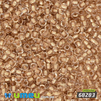 Бісер чеський №345 / 68283, Золотистий світлий, Блискучий, 10/0 (BIS-003804)