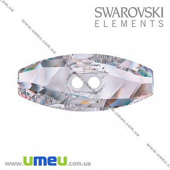 Пуговица Swarovski 3024 Crystal AB, 23х10 мм, 1 шт (PUG-005519)