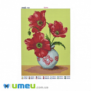 Схема для выш. бісером Юма, Квіти, 25х19 см (UPK-048343)