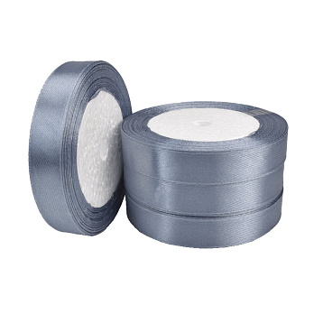 Атласна стрічка, 15 мм, Сіра (LEN-060379)