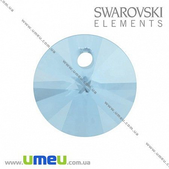 [Архів] Підвіска Swarovski 6200 Aquamarine, 8 мм, Кругла (POD-003257)