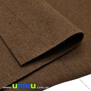 [Архів] Фетр м'який 1,3 мм, 20х30 см, 536 Коричневий темний (FLT-019503)