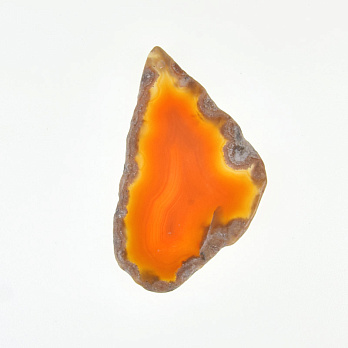 Срез Агата, Красно-коричневый, 72х41 мм (POD-020223)
