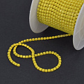 Стразовая цепь SS6 - 2,0 мм, Желтая, Стразы стеклянные желтые (ZEP-061038)