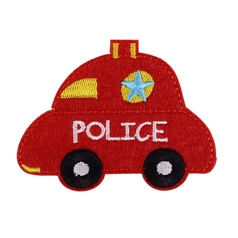 Термоаппликация детская Полицейская машина, 7,5х6 см, 1 шт (APL-055127)