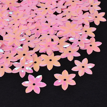 Паєтки Китай Квіти, 12 мм, Рожеві АВ (PAI-052677)