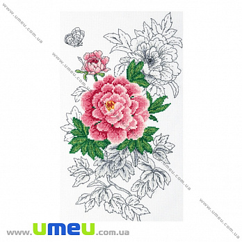 Набір для вишивання нитками VDV, Півонія М-227, 20х32 см (SXM-034807)