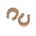 Бусина из нержавеющей стали Подкова, 10х9 мм, Розовое золото (STL-039035)