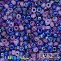 Бисер японский Miyuki круглый RR 11/0 №MIX92, Микс фиолетовый, 5 г (BIS-045564)