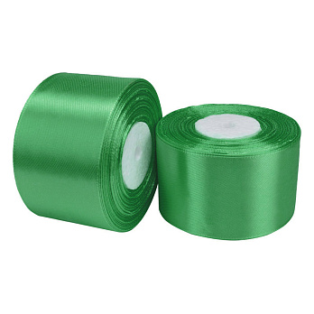 Атласна стрічка, 50 мм, Зелена (LEN-058941)