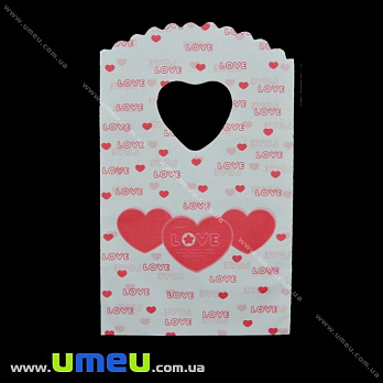 Подарунковий пакетик, 15х9 см, Червоний (UPK-020358)