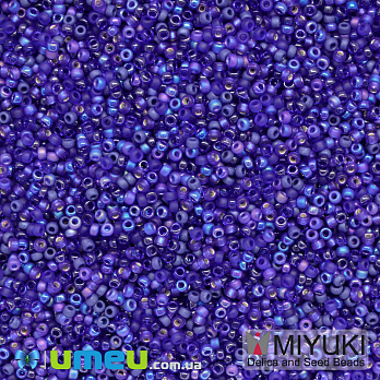 Бісер японський Miyuki круглий RR 15/0 №MIX56, Мікс синій (BIS-043342)