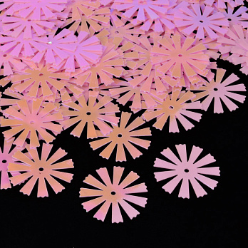 Паєтки Китай Квіти, 16 мм, Рожеві АВ (PAI-052261)