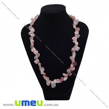 [Архів] Намиста з натурального каменю Агат полуничний, 49 см (BUS-035361)