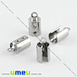 Зажим для шнура из нержавеющей стали, 11х5 мм, Темное серебро (STL-012757)