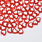Намистини акрилові Серце, 8х8 мм, Червоні (BUS-062201)