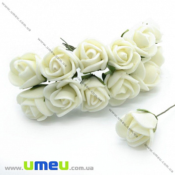 Роза латексная, 15 мм, Кремовая, 1 шт (DIF-008415)