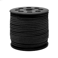 Замшевий шнур, 2,5 мм, Чорний, 1 м (LEN-055205)