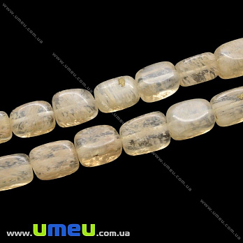 [Архів] Намистина натуральний камінь Цитрин, 16х14х14 мм, прямокутна (BUS-027239)