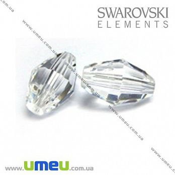 [Архів] Намистина Swarovski 5200 Crystal, 18х12 мм, Гранована овальна (BUS-005489)