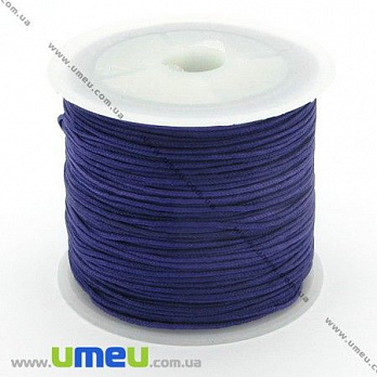 Нейлоновый шнур (для браслетов Шамбала), 1 мм, Фиолетовый, 1 м (LEN-003377)