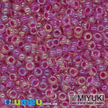 Бісер японський Miyuki круглий RR 11/0 №355, Рожевий АВ (BIS-045589)