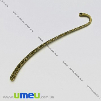 [Архів] Закладка для книг Візерунки, Антична бронза, 85 мм (OSN-004042)