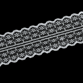 Мереживо тонке, 45 мм, Біле (LEN-010972)