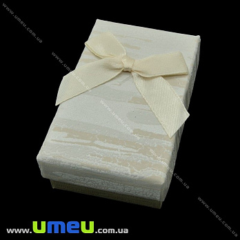 Подарункова коробочка Прямокутна, 8х4,5х2,5 см, Кремова (UPK-023130)