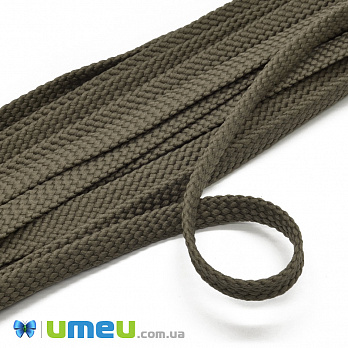 Полиэстеровый шнур плоский 7 мм, Серый, 1 м (LEN-039360)