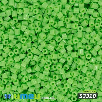 Бісер чеський Рубка 11/0, №53310, Салатовий натуральний (BIS-044042)