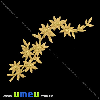 Термоаплікація, Золотиста, 16х4 см (APL-016428)