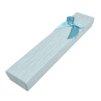 Подарункова коробочка Прямокутна, 21х4х2,5 см, Блакитна (UPK-053870)