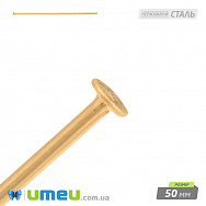 Гвоздики з нержавіючої сталі, 50 мм, Золото, 1 шт. (STL-050869)