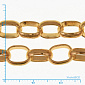 Ланцюг, Золото, 10,5х8 мм (ZEP-062048)