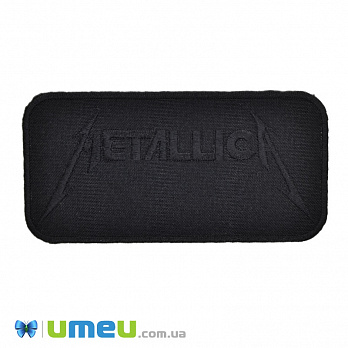 Термоаппликация Metallica, 12х6 см, Черная, 1 шт (APL-038262)