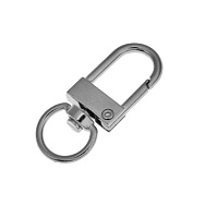 Замок-карабин поворотный, Темное серебро, 32х13 мм (ZAM-059399)
